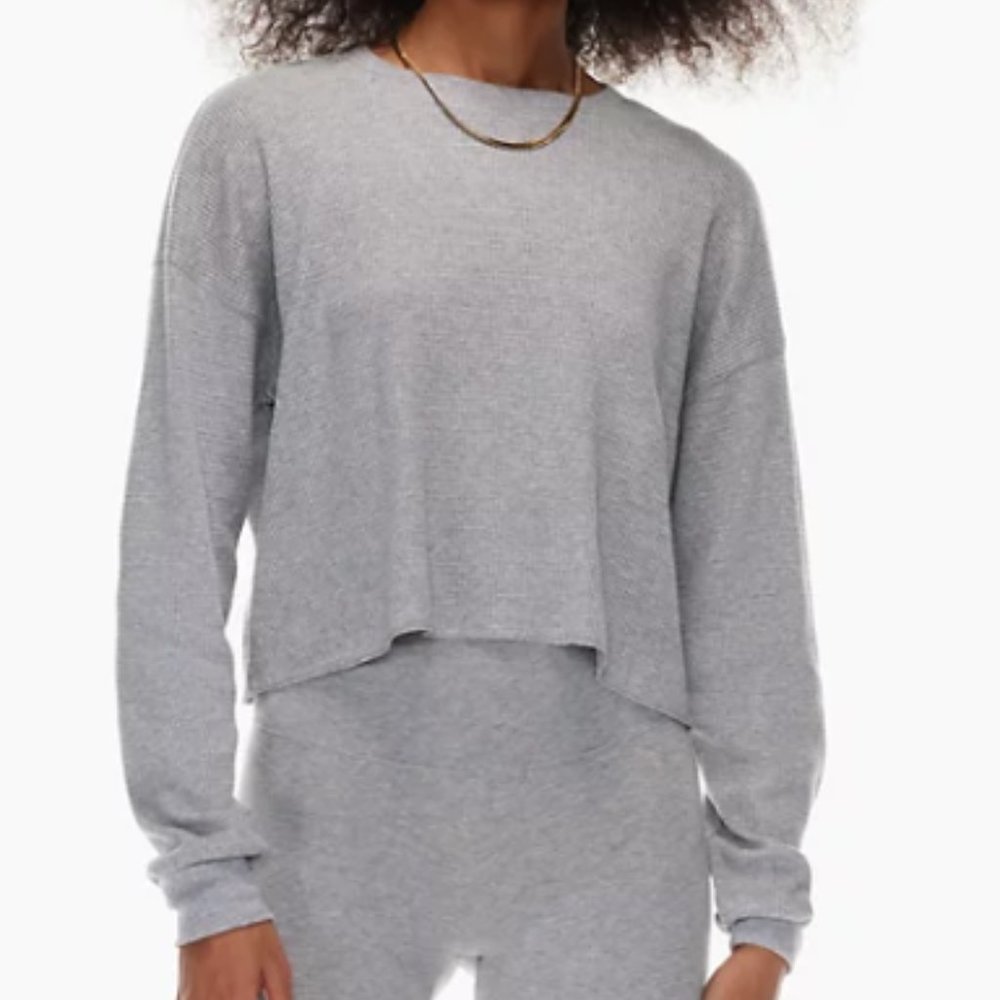 TNA Waffle Crew Boxy Longsleeve